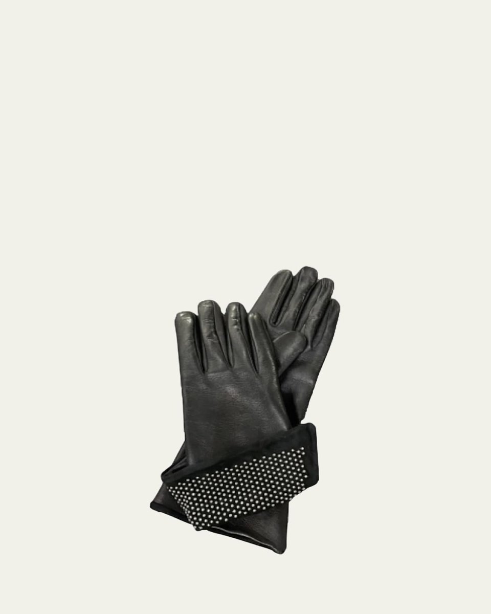 Ronnie Studded Leather Gloves